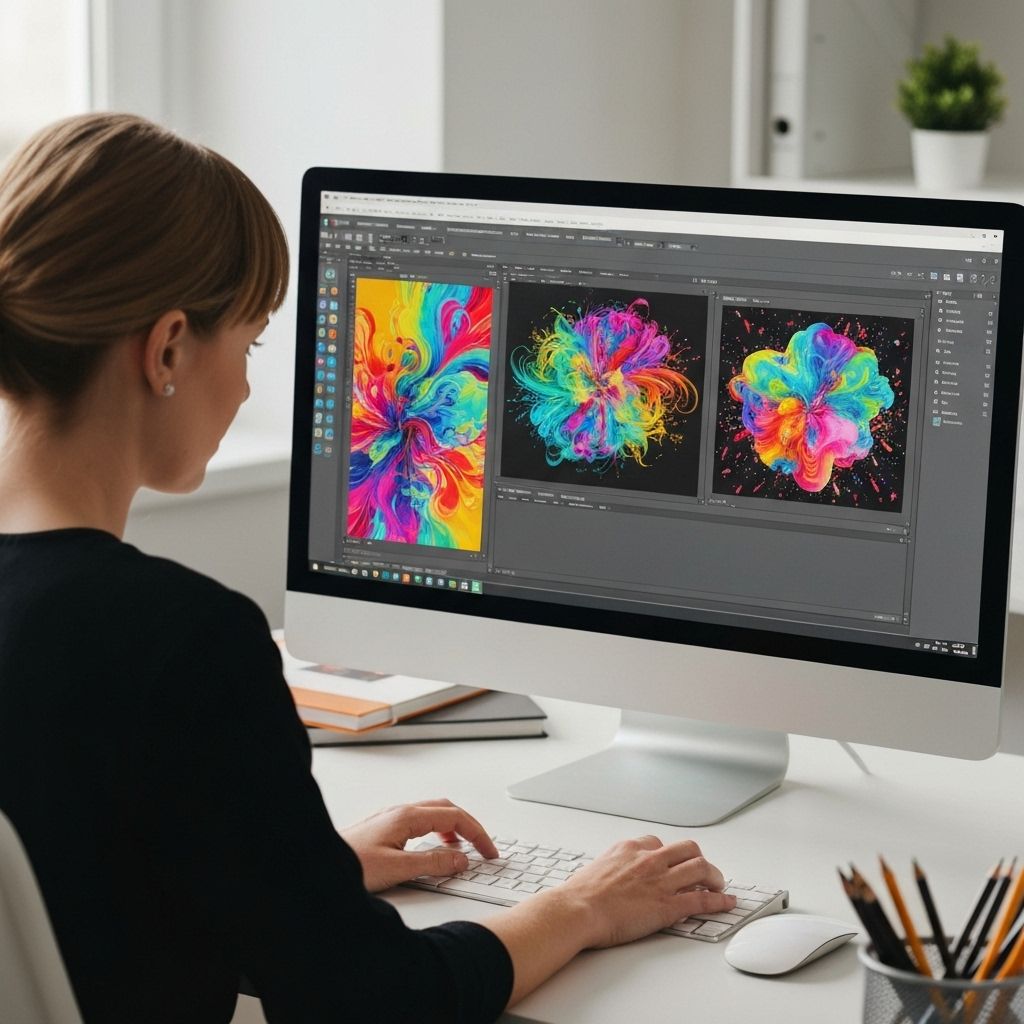 Infographiste utilisant CorelDraw